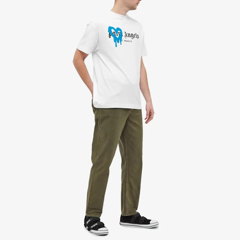 Palm Angels St Moritz Spray Logo T-Shirt