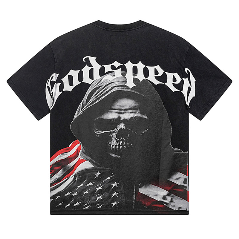 GODSPEED Men's Black L.O.T.F Crew Neck T-Shirt