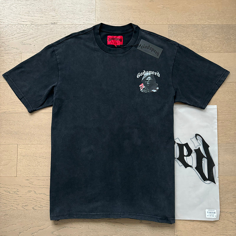 GODSPEED Men's Black L.O.T.F Crew Neck T-Shirt