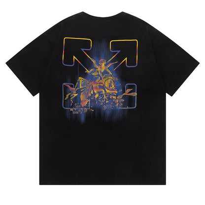 OFF-WHITE Cotton Cherub Print T-Shirts