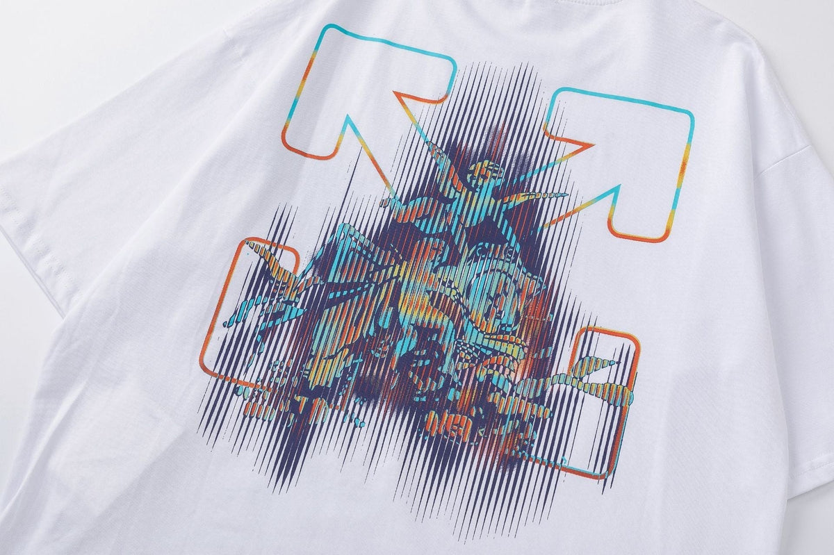 OFF-WHITE Cotton Cherub Print T-Shirts