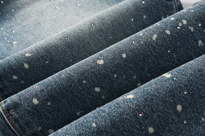 Purple Brand Crystal Diamond Jeans #9126