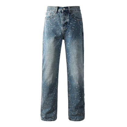 Purple Brand Crystal Diamond Jeans #9126