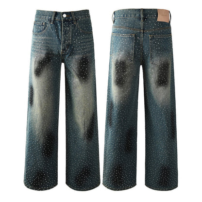 Purple Brand Crystal Diamond Jeans #106