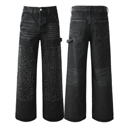 Purple Brand Crystal Diamond Jeans #104
