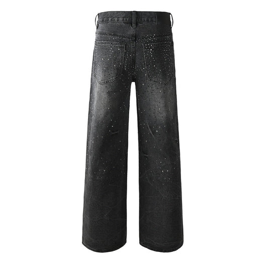 Purple Brand Crystal Diamond Jeans #105