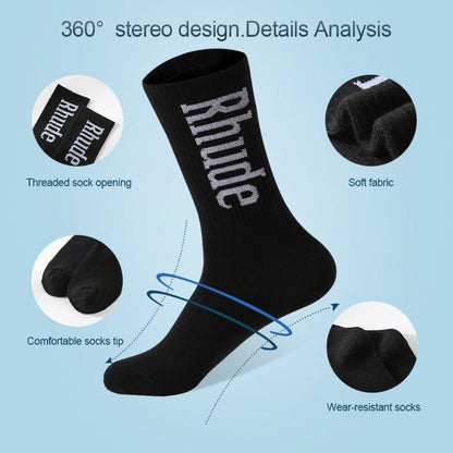 Men socks letter cotton socks