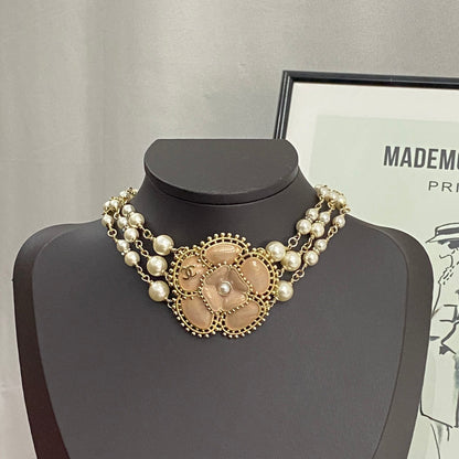18K  Chanel Camellia Choker Necklace