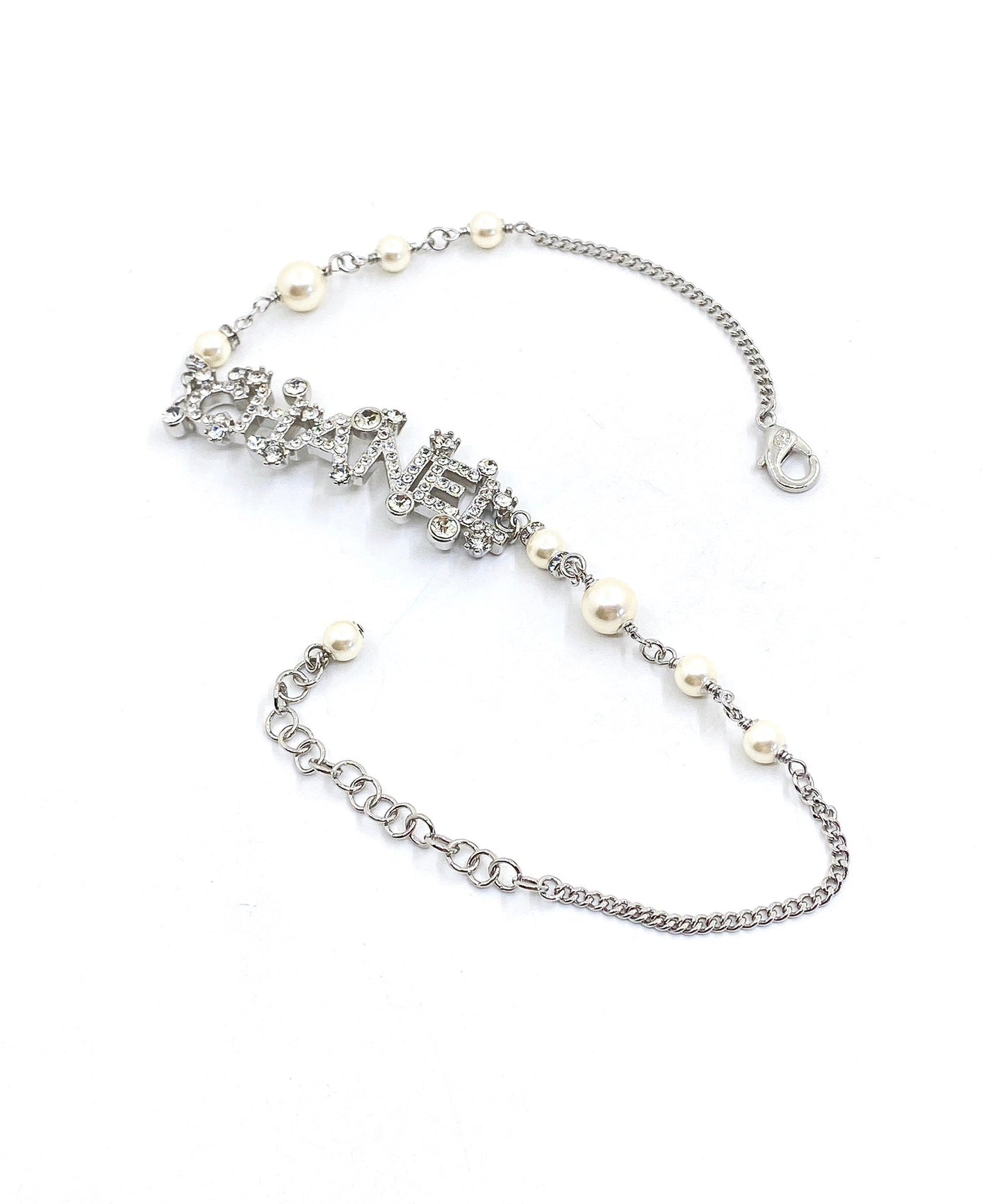 18K  Chanel Crystals Necklace